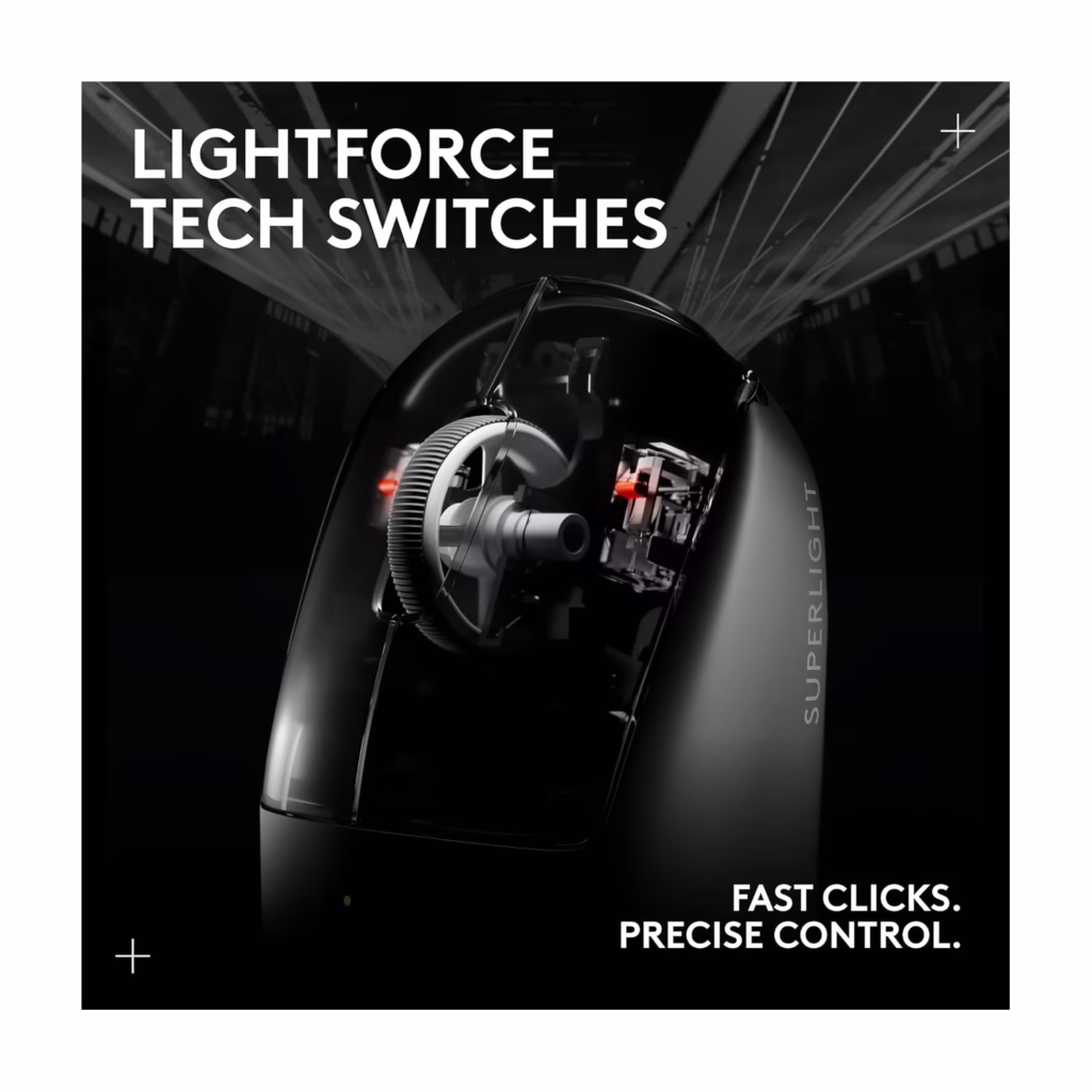 Logitech G PRO X Superlight 2 SE wireless mouse with USB receiver dongle and accessories