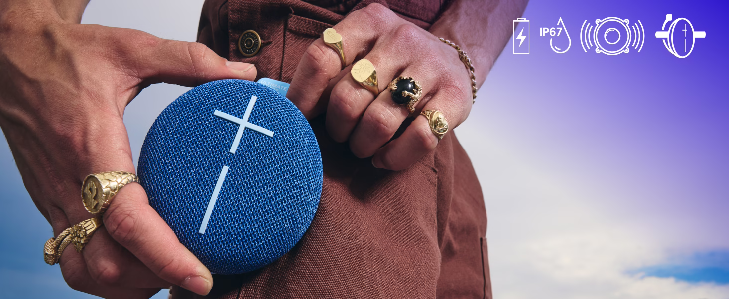 Ultimate Ears MINIROLL hero — designed to be with you, wherever you are