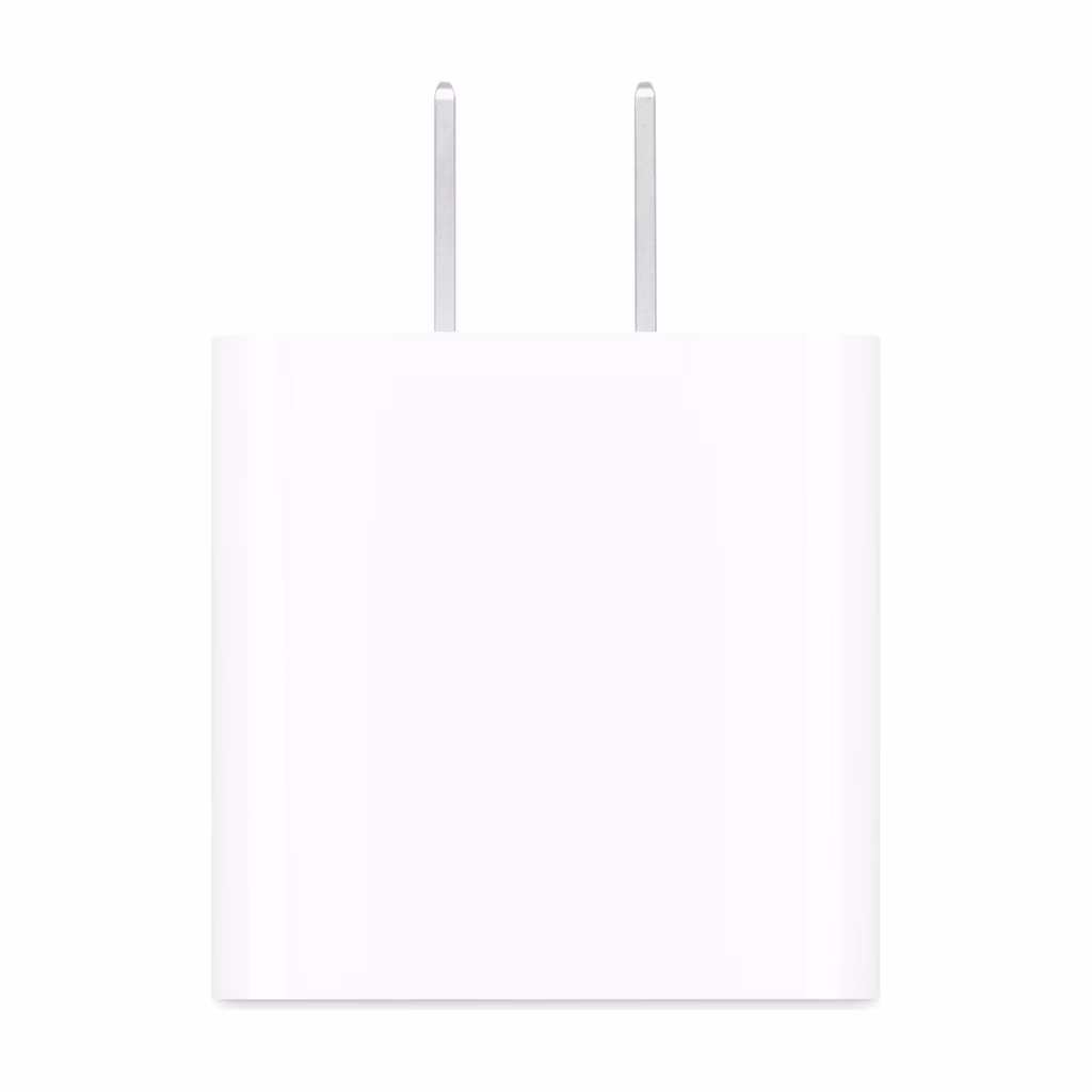 Apple 20W USB-C Power Adapter White, front view