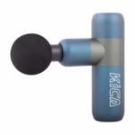 KiCA K2 percussion massage device in blue, three-quarter view