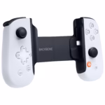 Backbone One PlayStation Edition Lightning 2nd Gen controller 3 quarter angle view