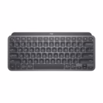 Logitech MX Keys Mini Wireless Illuminated Keyboard Graphite top view showing compact 75-percent layout