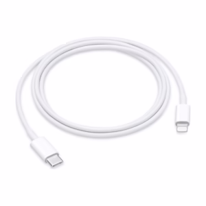 Apple USB-C to Lightning Cable 1m in white, full length