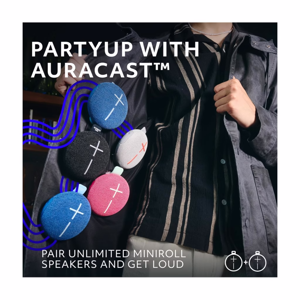 Ultimate Ears MINIROLL adjustable strap for hanging or wearing