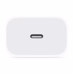 Apple 20W USB-C Power Adapter White, top view showing USB-C port