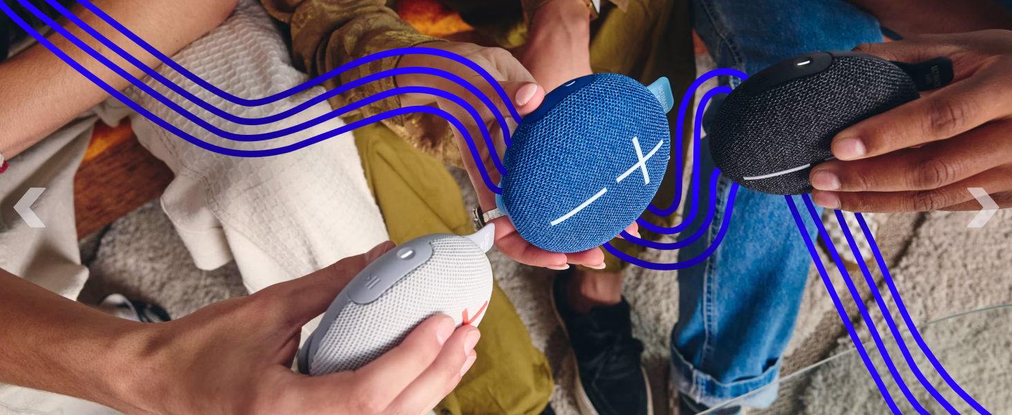 Ultimate Ears MINIROLL IP67 waterproof and dustproof rating for pool, beach, and shower