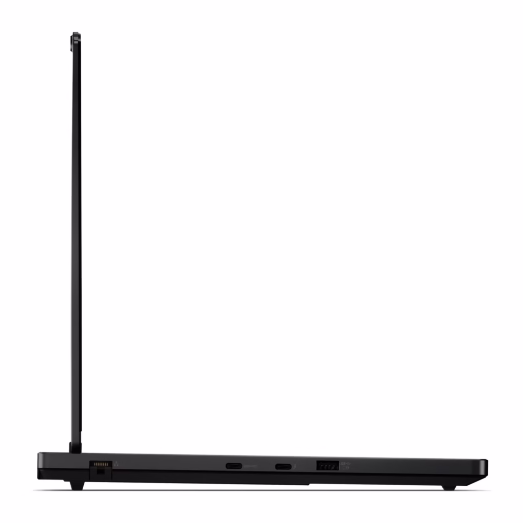 Lenovo Legion 5i left-side ports with RJ45 LAN, USB-C Power Delivery, Thunderbolt 4 and USB-A