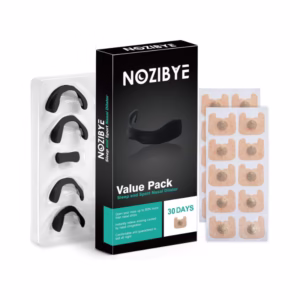 Nozibye Magnetic Nose Strips Value Pack 30 Pairs Black - Anti-Snoring Breathing Aid - Brand New