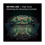TCL 55QM67K-C QD-Mini LED high zone dimming contrast demonstration
