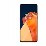 OnePlus 9 5G Astral Black front view with 6.55-inch 120Hz AMOLED display