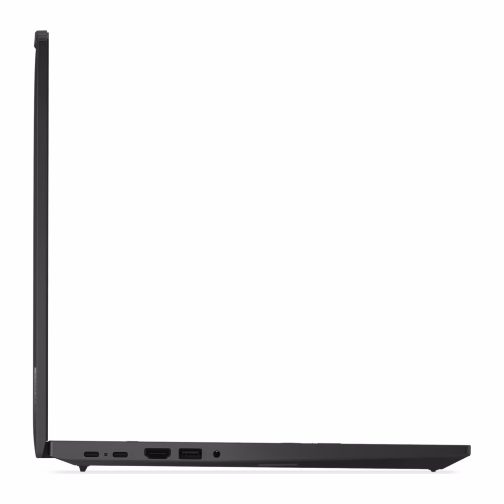 ThinkPad T16 left-side ports including dual Thunderbolt 4 USB-C, USB-A, HDMI 2.1 and 3.5mm audio jack