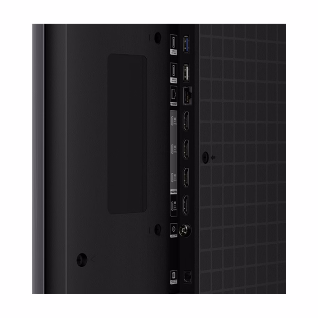 TCL 65QM67K TV input panel with 4 HDMI and USB ports