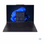 ThinkPad X1 Carbon Gen 13 front straight-on view with Windows 11 Pro on the WUXGA touchscreen