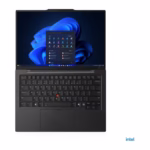 ThinkPad X1 Carbon Gen 13 Aura Edition top-down view of full keyboard, haptic touchpad and Lenovo Aura Edition palm rest